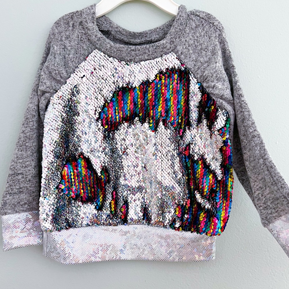 NEW Little Mass Reversible Sequin 2T Sweater